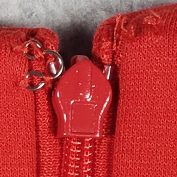 Calvin Klein Womens Dress Grommet Neck Sheath 10 Red Sleeveless Workwear Chic - Picture 10 of 12